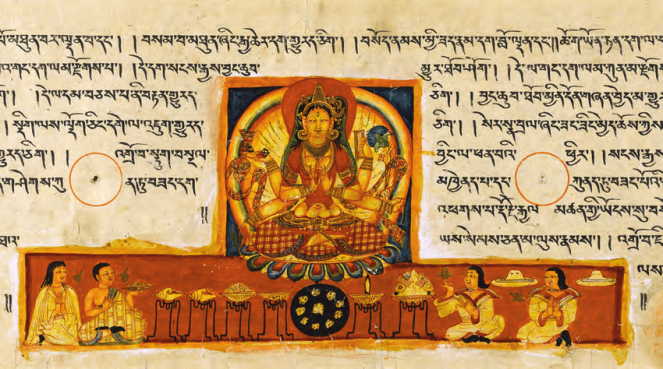 Prajnaparamita-with-devotees-folio-from-a-Satasahasrika-Prajnaparamita-The